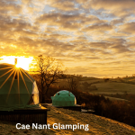 Cae Nant Glamping at Sunset