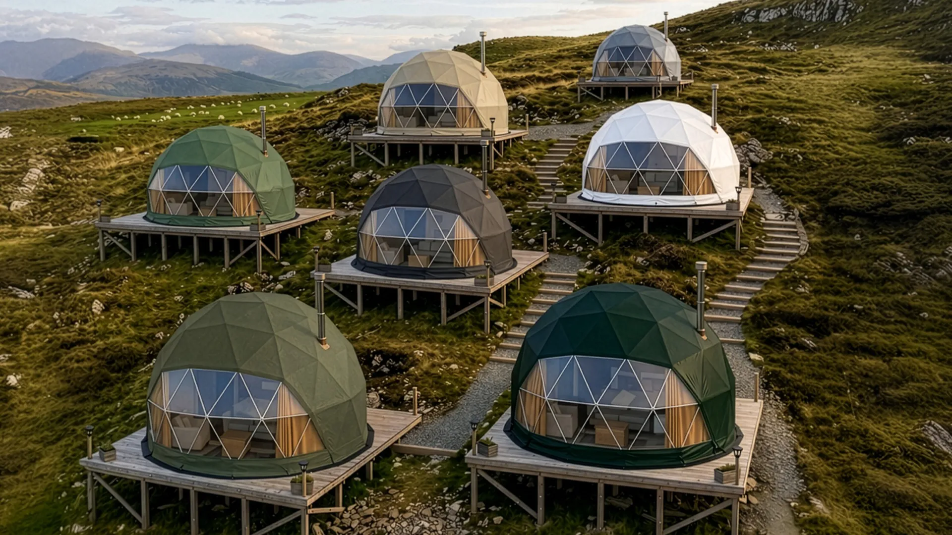 customisation of trudomes range include a choice of PVC covers