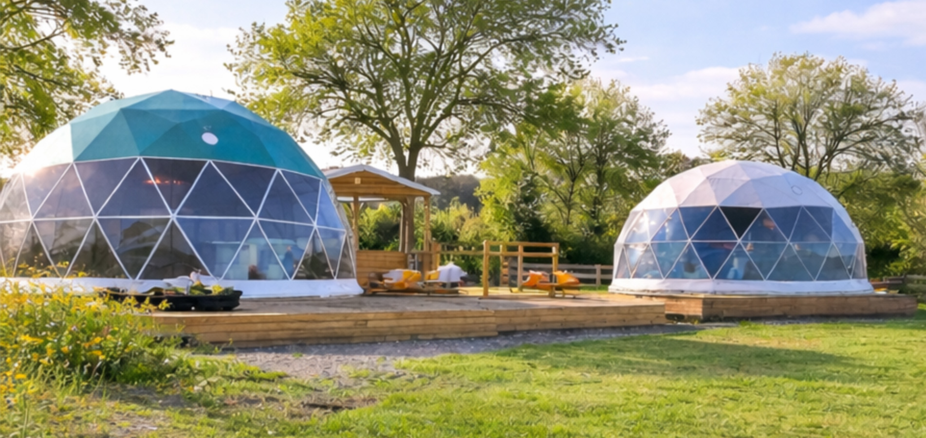 Blog ROI of glamping domes in countryside